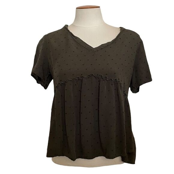 JUN & IVY Green blouse size small - Picture 1 of 8